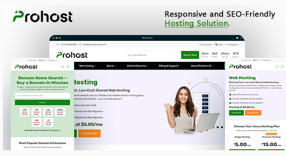 Prohost New WHMCS Child Theme v8.13.0