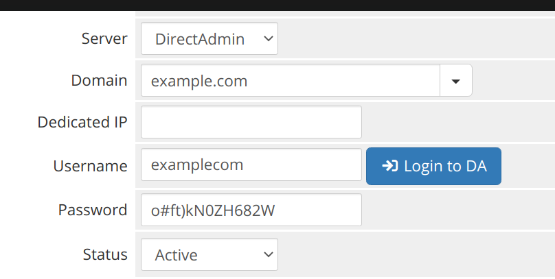 DirectAdmin Client SSO Login 1.0.0